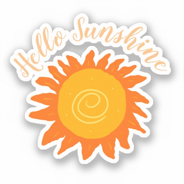 Hello Sunshine Sticker (Front)