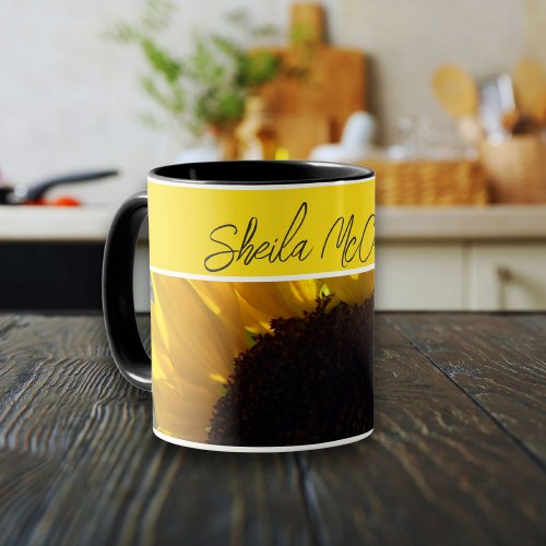 Hello Sunshine Sunflowers Photo Mug