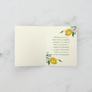 Hello Sunshine Thank You Card