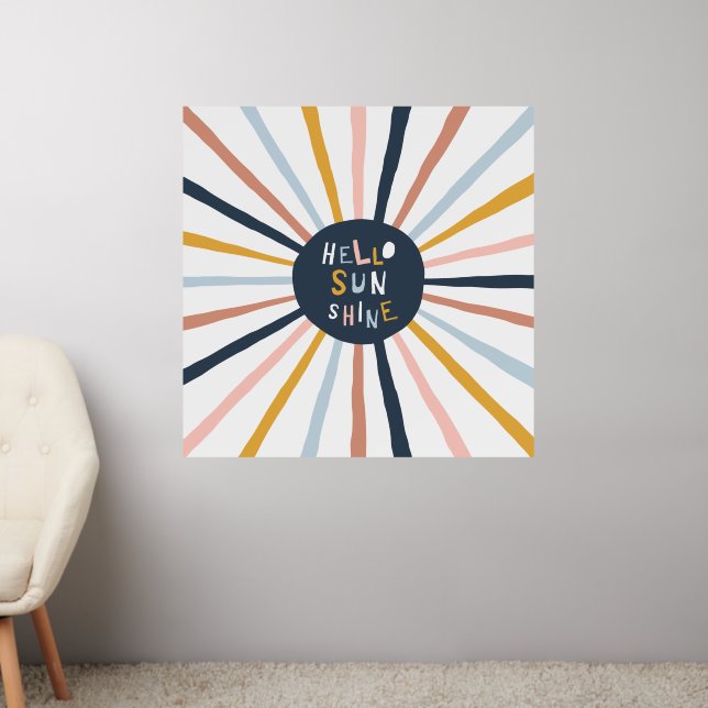 Hello Sunshine Wall Decal (Living Room 2)