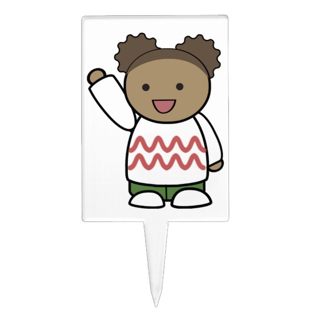 HELLO TEDDY BEAR CAKE TOPPER (Front)