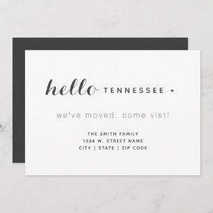 Hello Tennessee New Home We've Moved  Announcement