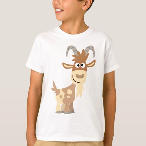 Hello There Cute Cartoon Goat  Children T_Shirt