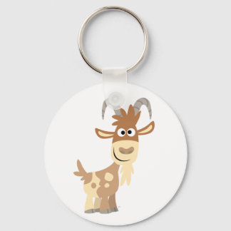 Hello There! Cute Cartoon Goat Keychain