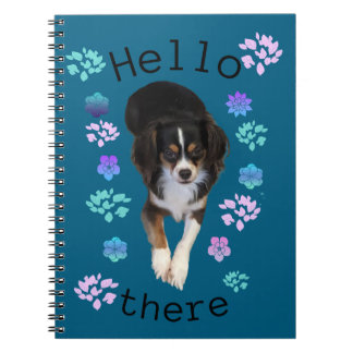 Hello There Puppy Spiral Photo Notebook