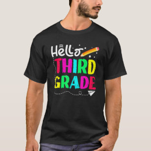 Hello Third Grade Back To School Design T-Shirt