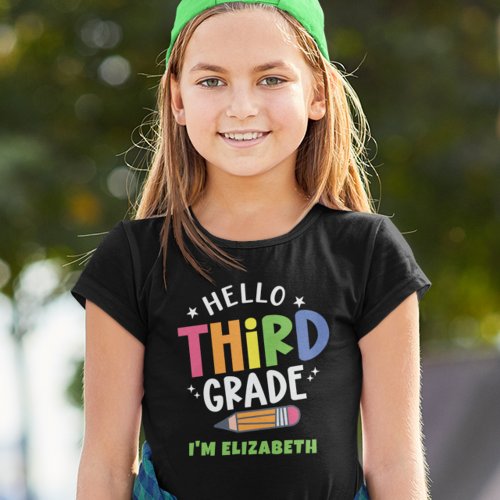 Hello third grade back to school T_Shirt