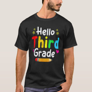 Hello Third Grade Back To School Team 3rd Graders T-Shirt
