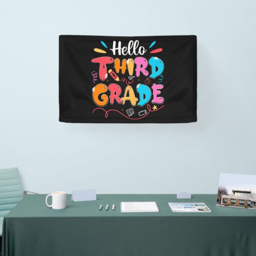 Hello Third Grade Banner