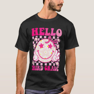 Hello Third Grade Coquette Bow Back To School 3rd T-Shirt