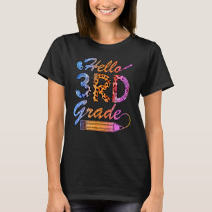 Hello Third Grade Fun 3rd Grade Back To School T-Shirt