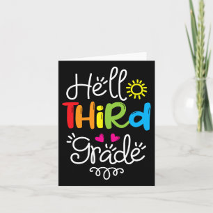 Hello Third Grade Fun 3rd Grade Byck To School Gif Card