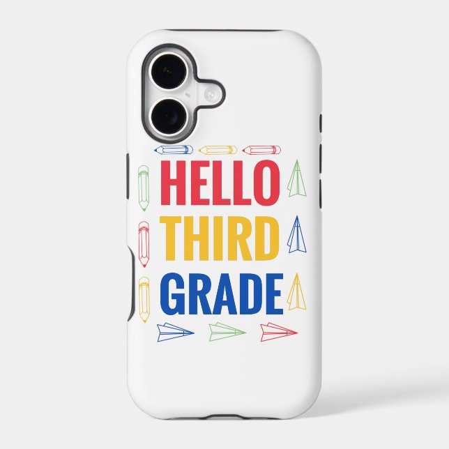 Hello Third Grade Iphone Case (Back)