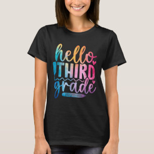 Hello Third Grade Kids First Days Of School T-Shirt