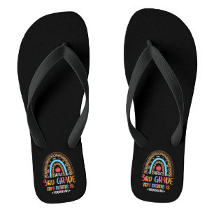 Hello Third Grade My Name is...Back to School Gift Flip Flops