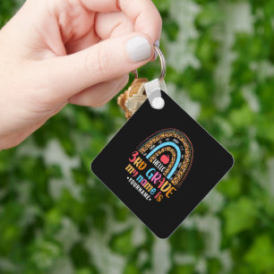 Hello Third Grade My Name is...Back to School Gift Keychain