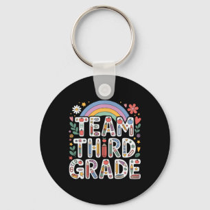 Hello Third Grade Rainbow Teacher Clroom Back To S Keychain