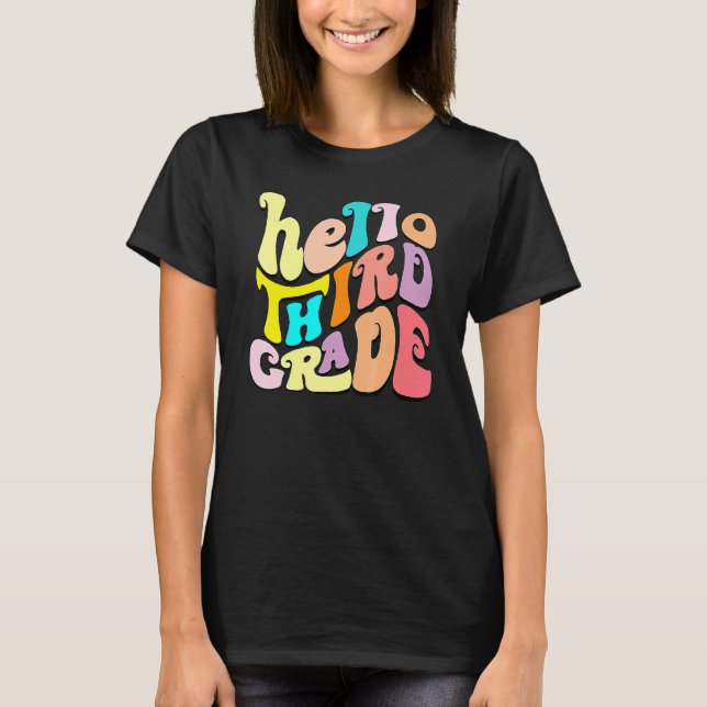 Hello Third Grade Team 3rd Grade Back To School Te T-Shirt (Front)