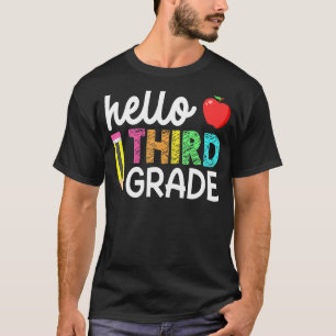 Hello Third Grade Team 3rd Grade Back To School Te T-Shirt