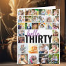 Hello Thirty 30 Photos Grid Collage Big Birthday