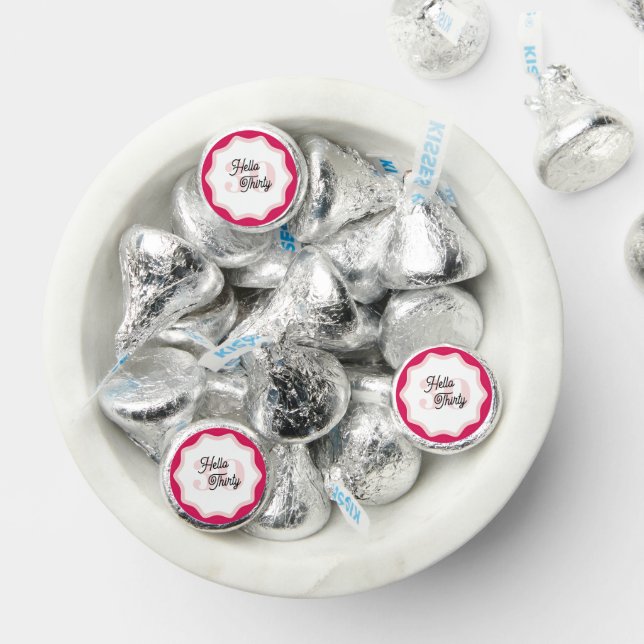 Hello Thirty Curvy Groovy 30th Birthday  Hershey®'s Kisses® (Assorted)