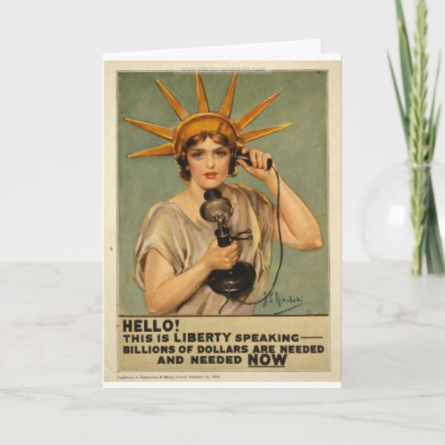 Hello This is liberty speaking Card