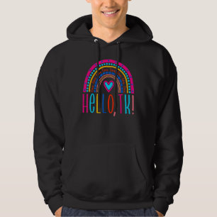 Hello TK Preschool Teacher First Day Back To Schoo Hoodie