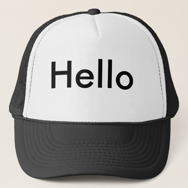 Hello Trucker Hat (Front)