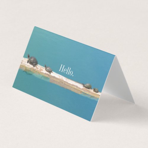 Hello Turtle Family Greeting Cards