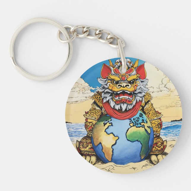 Hello Uchinanchu Keychain (Front)