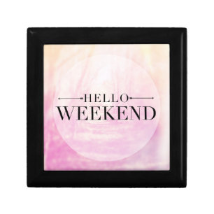 Hello Weekend Jewelry Box