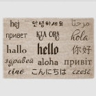 Hello Welcome Doormat in Multiple Languages