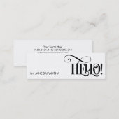 Hello! White Business Card (Front/Back)