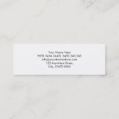 Hello! White Business Card (Back)