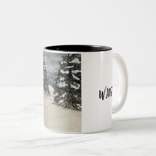 Hello Winter Classic Mug, 11 oz Two-Tone Coffee Mug