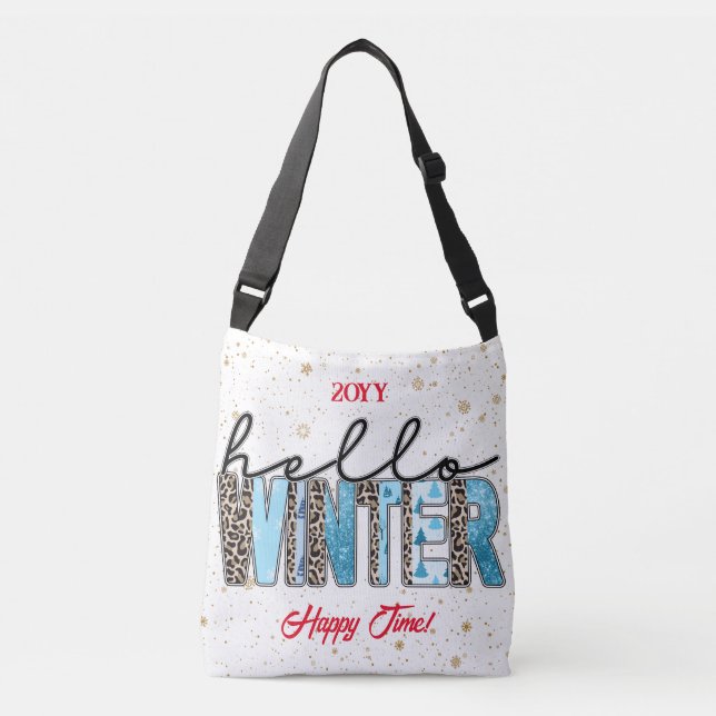 Hello Winter Customize Crossbody Bag (Front)