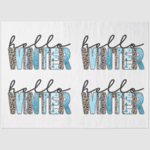 Hello Winter Customize Tissue Paper