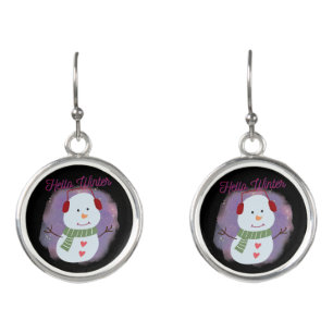 hello winter earrings