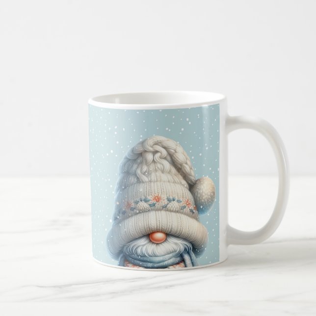 Hello Winter Mug Winter Gnome Ceramic Mug (Right)