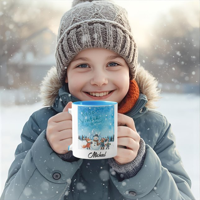 Hello Winter Personalized Mug (Creator Uploaded)