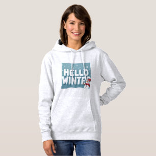 Hello Winter Snowman Hoodie