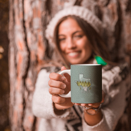 Hello Winter Texas Forest Snow Scene Coffee Mug