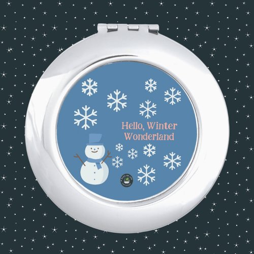 Hello Winter Wonderland Compact Mirror