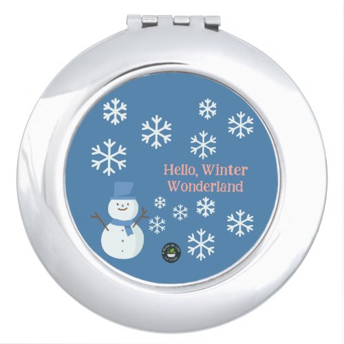 Hello Winter Wonderland Compact Mirror
