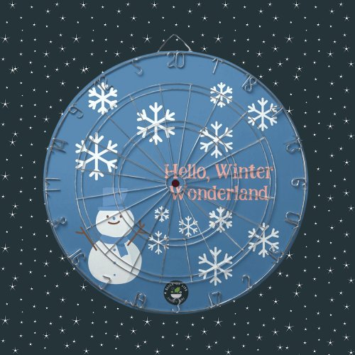 Hello Winter Wonderland Dart Board