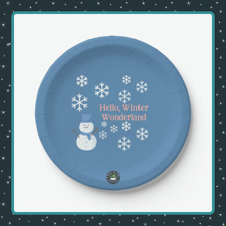 Hello, Winter Wonderland Paper Plates