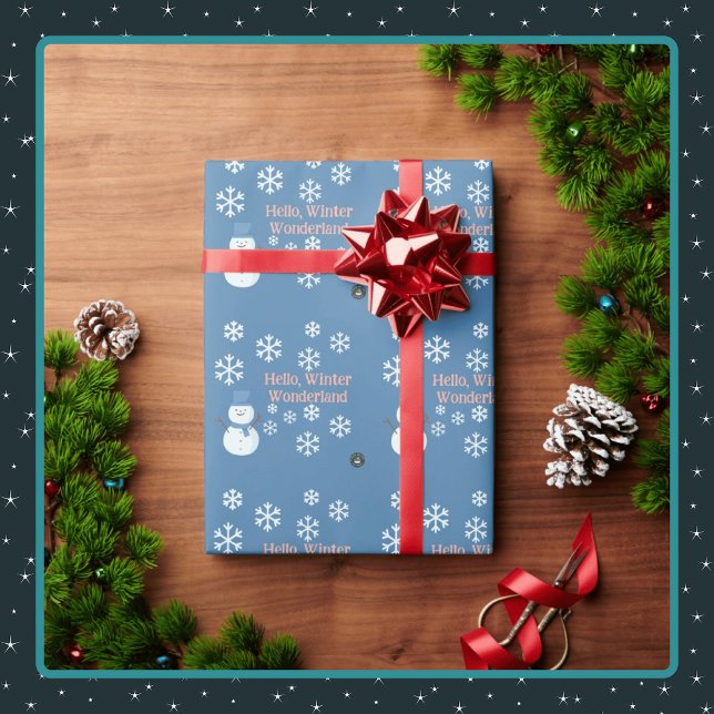 Hello, Winter Wonderland Wrapping Paper (Creator Uploaded)