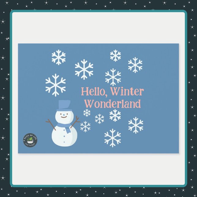 Hello, Winter Wonderland Wrapping Paper Sheets (Creator Uploaded)