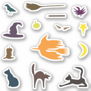 Hello Witch - Halloween sticker pack.