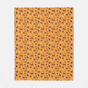 Hello Witch - seamless Halloween pattern.   Fleece Blanket